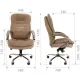 Кресло руководителя Chairman 795 темно-бежевое (ткань велюр). Фото товара с разных ракурсов.