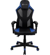 Кресло игровое Оклик -121G черный/синий сиденье черный/синий искусст.кожа/сетка с подголов. крестов. пластик черный